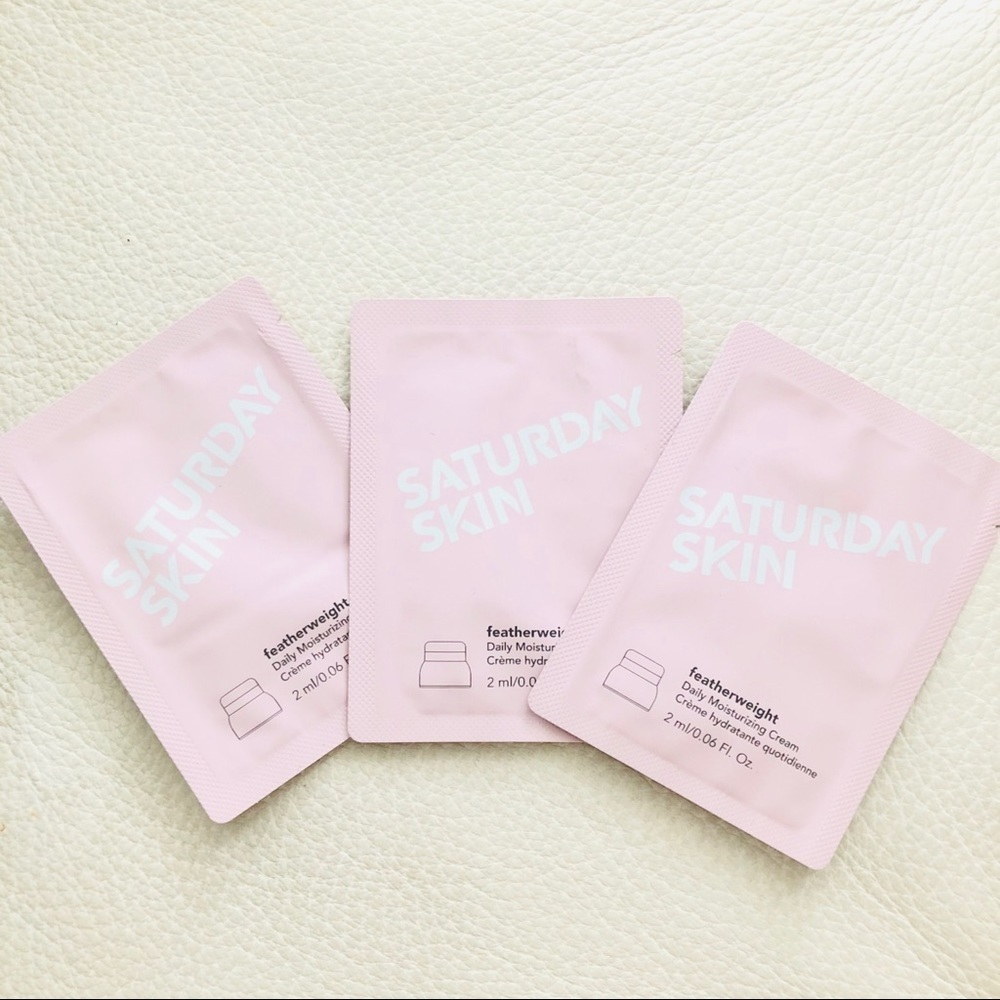 Saturday Skin 3x Featherweight Moisturizer samples